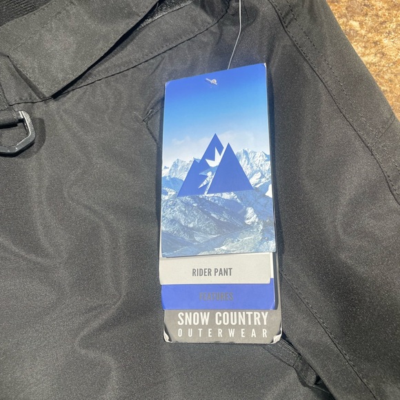 NWT SNOW COUNTRY OUTERWEAR SKI RIDER PANT 4X WOMENS BLACK WINTER - Picture 3 of 8